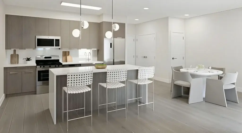 the paragon jackson apartments dining kitchen